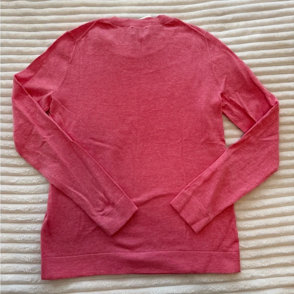 J. Crew Women's Vibrant Pink Crew Neck Sweater - Picture 5 of 5